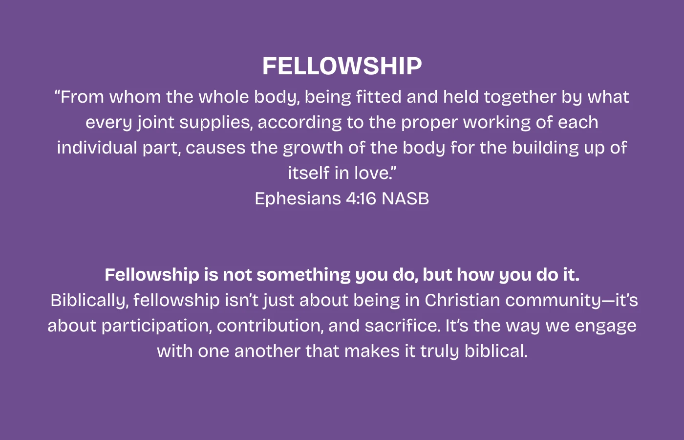 Fellowship
